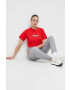New Balance Памучна тениска в червено - Pepit.bg