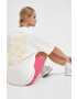 New Balance Памучна тениска в бежово - Pepit.bg