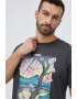 New Balance Памучна тениска в сиво с принт - Pepit.bg