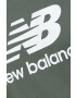 New Balance Памучна тениска в зелено с десен - Pepit.bg
