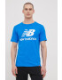 New Balance Памучна тениска MT01575SBU - Pepit.bg