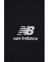 New Balance Памучна тениска UT21503BK в черно с изчистен дизайн - Pepit.bg