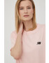 New Balance Памучна тениска UT21503PIE в розово - Pepit.bg