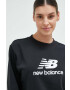 New Balance Суичър в черно с принт - Pepit.bg