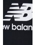 New Balance Суичър в черно с качулка с принт - Pepit.bg