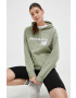 New Balance Суичър в зелено с качулка с принт - Pepit.bg