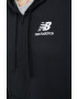 New Balance Суичър в черно с качулка с изчистен дизайн - Pepit.bg