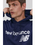 New Balance Суичър MT03910PGM мъжки в тъмносиньо с принт - Pepit.bg