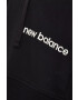 New Balance Суичър в черно с качулка с принт - Pepit.bg