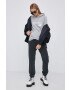 New Balance Суичър WT03810AG дамски в сиво с принт - Pepit.bg