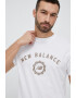 New Balance Тениска в бяло с принт - Pepit.bg