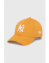 New Era Памучна шапка с козирка в оранжево с апликация NEW YORK YANKEES - Pepit.bg