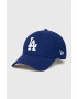 New Era Шапка с козирка в тъмносиньо с апликация LOS ANGELES DODGERS - Pepit.bg