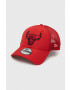 New Era Шапка с козирка в червено с апликация CHICAGO BULLS - Pepit.bg