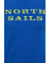 North Sails Памучен суичър в синьо с принт - Pepit.bg