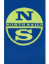 North Sails Памучна тениска в синьо с принт - Pepit.bg