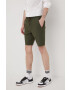Only & Sons Къс панталон с лен в зелено - Pepit.bg