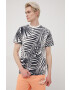 Only & Sons Памучна тениска в тъмносиньо с десен - Pepit.bg