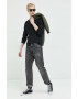 Only & Sons Пуловер мъжки в черно от лека материя - Pepit.bg