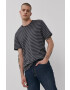 Only & Sons Тениска мъжка в тъмносиньо с десен - Pepit.bg