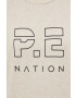 P.E Nation Памучна тениска в бежово - Pepit.bg