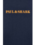 Paul&Shark Памучна тениска в тъмносиньо с принт - Pepit.bg