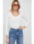 Pepe Jeans Блуза с дълги ръкави Dorina в бяло - Pepit.bg