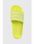 Pepe Jeans Чехли Slider Logo Woman дамски в зелено - Pepit.bg