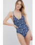 Pepe Jeans Цял бански Gia Swimsuit в тъмносиньо с леко подплатена чашка - Pepit.bg