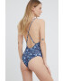 Pepe Jeans Цял бански Gia Swimsuit в тъмносиньо с леко подплатена чашка - Pepit.bg