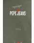 Pepe Jeans Детска памучна тениска в зелено с десен - Pepit.bg
