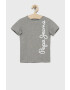 Pepe Jeans Детска памучна тениска в тъмносиньо - Pepit.bg