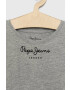 Pepe Jeans Детска памучна тениска В сиво - Pepit.bg