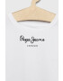 Pepe Jeans Детска памучна тениска В бяло - Pepit.bg