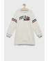 Pepe Jeans Детска рокля в бяло среднодълъг модел със стандартна кройка - Pepit.bg