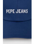 Pepe Jeans Детска шапка с козирка в синьо с принт - Pepit.bg