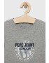 Pepe Jeans Детска тениска Non в сиво с принт - Pepit.bg