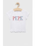 Pepe Jeans Детска тениска PJL GJ Non-denim в бяло - Pepit.bg