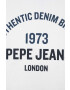 Pepe Jeans Детски памучен суичър в бяло с принт - Pepit.bg