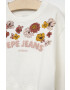Pepe Jeans Детски суичър Eleanor в бежово с принт - Pepit.bg