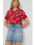 Pepe Jeans Дънкова пола Rachel Skirt къс модел със стандартна кройка - Pepit.bg