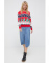 Pepe Jeans Дънкова пола Sofi среднодълъг модел със стандартна кройка - Pepit.bg