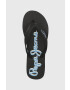 Pepe Jeans Джапанки BAY BEACH CLASSIC в черно с равна подметка PLS70143 - Pepit.bg