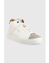 Pepe Jeans Кожени маратонки Joe Cup Half Boot в бяло - Pepit.bg