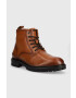 Pepe Jeans Кожени обувки Ned Boot Relief в кафяво - Pepit.bg