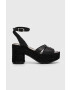 Pepe Jeans Кожени сандали TAFFY в черно PLS90602 - Pepit.bg