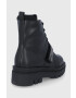 Pepe Jeans Кубинки Enfield Flag дамски в черно с платформа - Pepit.bg