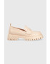 Pepe Jeans Мокасини OXFORD в розово с платформа PLS10408 - Pepit.bg