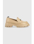 Pepe Jeans Мокасини OXFORD в бежово с платформа PLS10408 - Pepit.bg