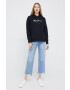 Pepe Jeans Памучен суичър в черно с апликация - Pepit.bg